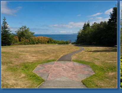 Aussicht vom Daybreak Star Indian Cultural Center im Discovery Park - Seattle, WA