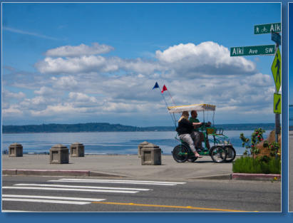 Strand am Alki Beach - Seattle, WA