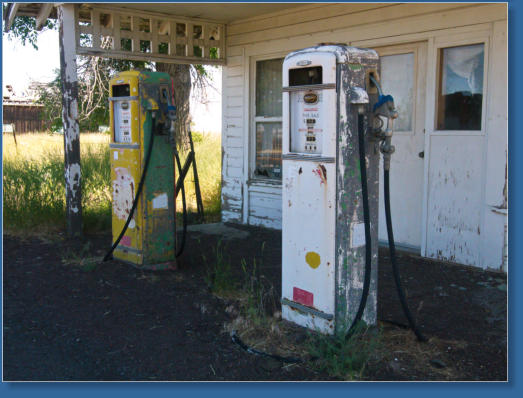 Alte Tankstelle entlang des HW 97, OR
