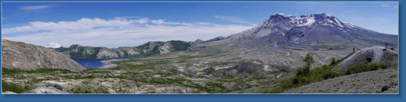 Blick auf den Spiritlake mit Mt. St. Helens