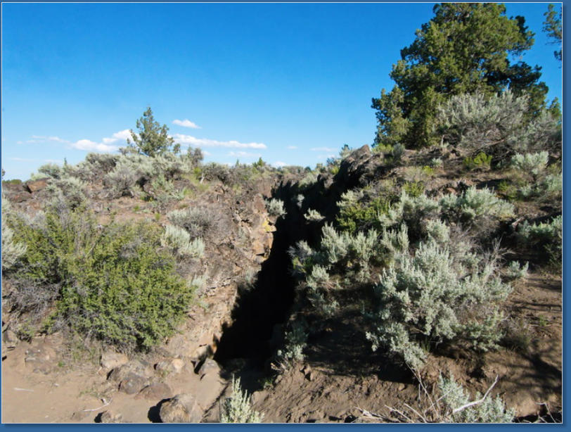 Crack in the ground, Christmas Valley, OR