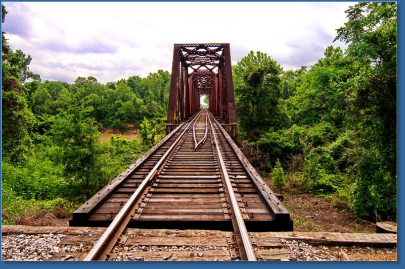 Old Railroadbridge over the Yazoo River, MS