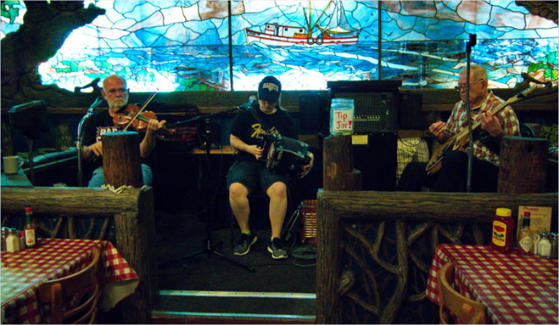 Zydeco-Band im Preejean's Resaurant, Lafayette, LA