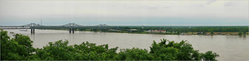 Mississippi bei Natchez, MS nach einem Hurrikan