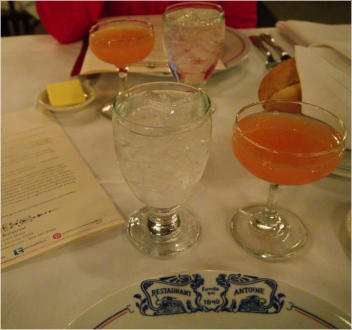 Lunch-Menue im Antione's Restaurant - New Orleans, LA