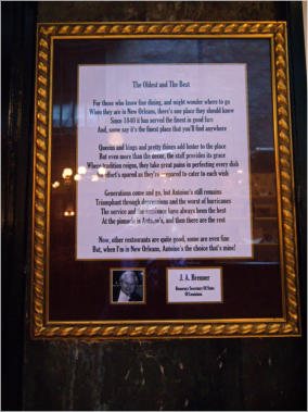 Antoine*s Restaurant - New Orleans, LA