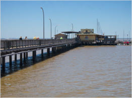 Am Pier in Fairhope, AL