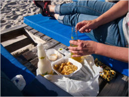 Hausstrand der Travellodge in Pensacola Beach, FL
