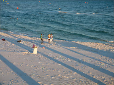 Auf der Seebrücke in Pesacola Beach, FL