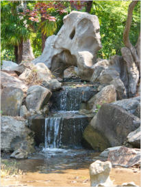 Japanischer Garten im Botanischer Garten - Birmingham, AL