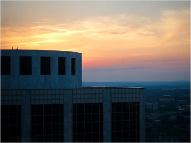 Blick vom Polaris Restaurant im Hyatt Regency Atlanta Downtown