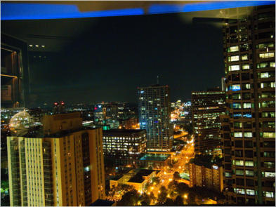 Blick vom Polaris Restaurant im Hyatt Regency Atlanta Downtown