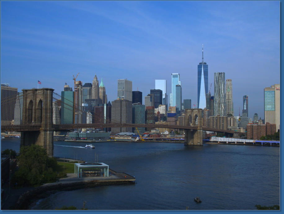 Blick von der Manhattan Bridge - NYC, USA