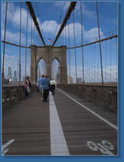 Impressionen von der Brooklyn Bridge, NYC