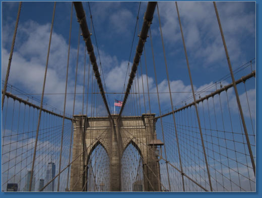 Impressionen von der Brooklyn Bridge, NYC