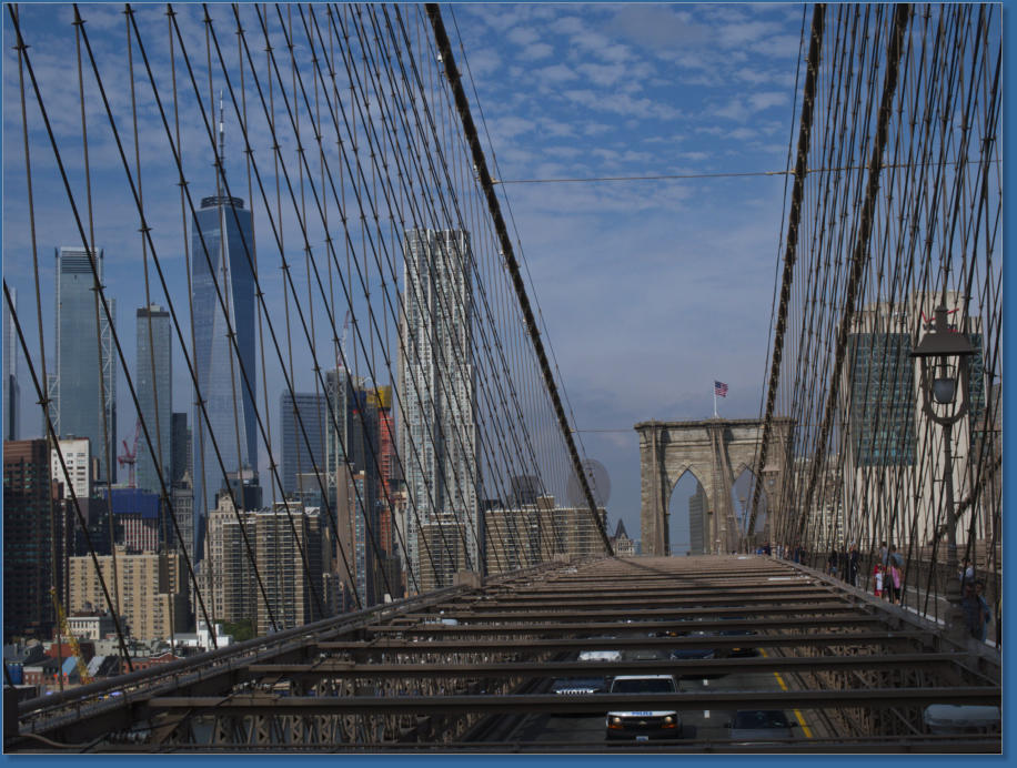 Blick von der Brooklyn Bridge, NYC