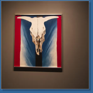 Georgia O'Keefe im Metropolitan Museum, New York City