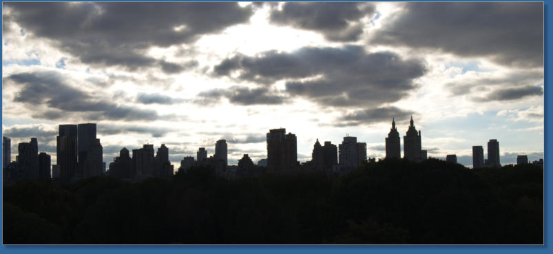 Blick gegen die Sonne vom Metropolitan Museum, NYC