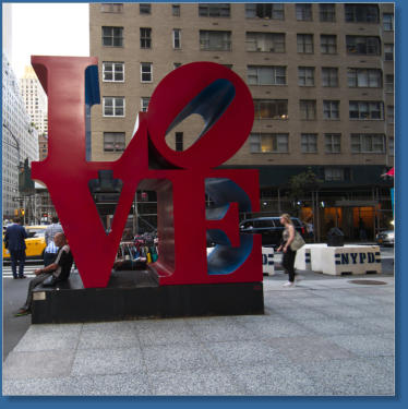 Robert Indiana's Love Sculpute in NYC
