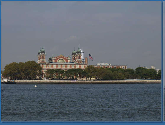 Blick auf Ellis Island