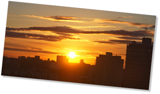 Sonnenaufgang über Long Island City, NYC