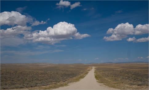 Entlang der Castle Gardens Road, WY