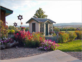 Privater Garten in Douglas, WY