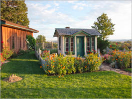 Privater Garten in Douglas, WY