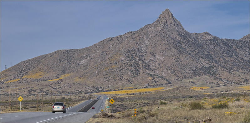 San Andres Mountains vom HW 70 aus gesehen, NM