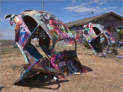 VW Slug Bug Ranch, Route66 - TX
