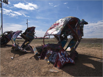 VW Slug Bug Ranch, Route66 - TX