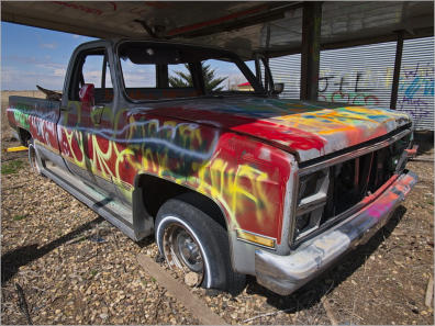 VW Slug Bug Ranch, Route66 - TX