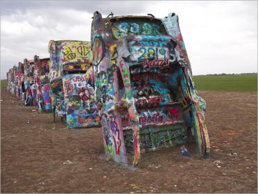 Cadillac Ranch, Route66 - TX
