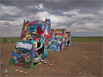 Cadillac Ranch, Route66 - TX
