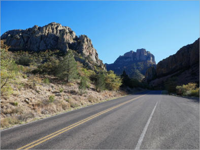 Anfahrt Chisos Mountain Lodge - Big Bend NP, TX