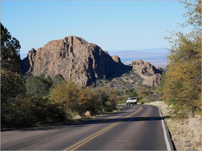 Anfahrt Chisos Mountain Lodge - Big Bend NP, TX