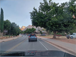 Anfahrt Zion NP von Springdale aus