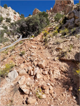 Aufstieg zum Yellow Rock an der Cottonwood Canyon Road, UT
