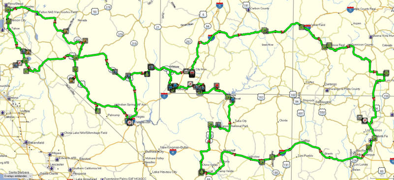 Route - Westküstentour 2023