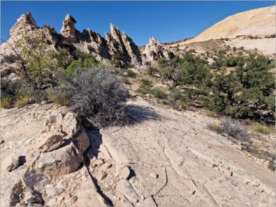 Yellow Rock an der Cottonwood Canyon Road, UT